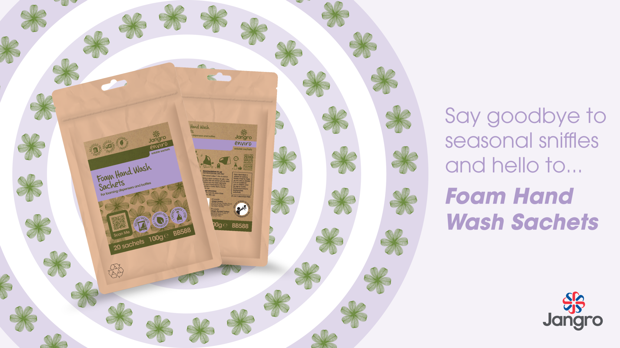 SAY HELLO TO OUR NEW ZERO WASTE FOAMING HAND WASH SACHETS!